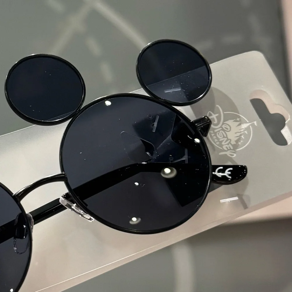 NWT! DISNEY PARKS Mickey Mouse Ear Black Tinted Sunglasses